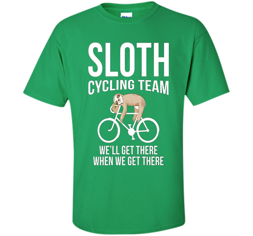 Sloth Cycling Team T-shirt Irish Green