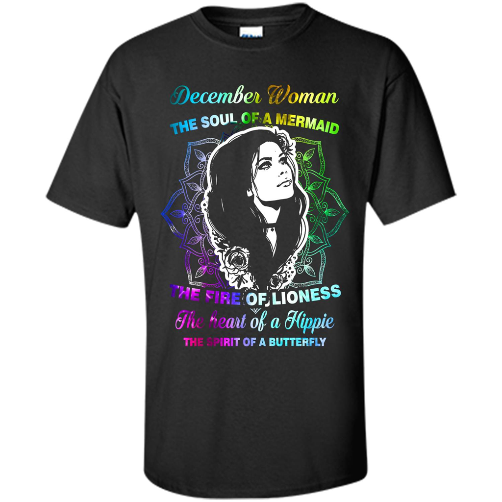 December Woman T-shirt The Heart Of A Hippie