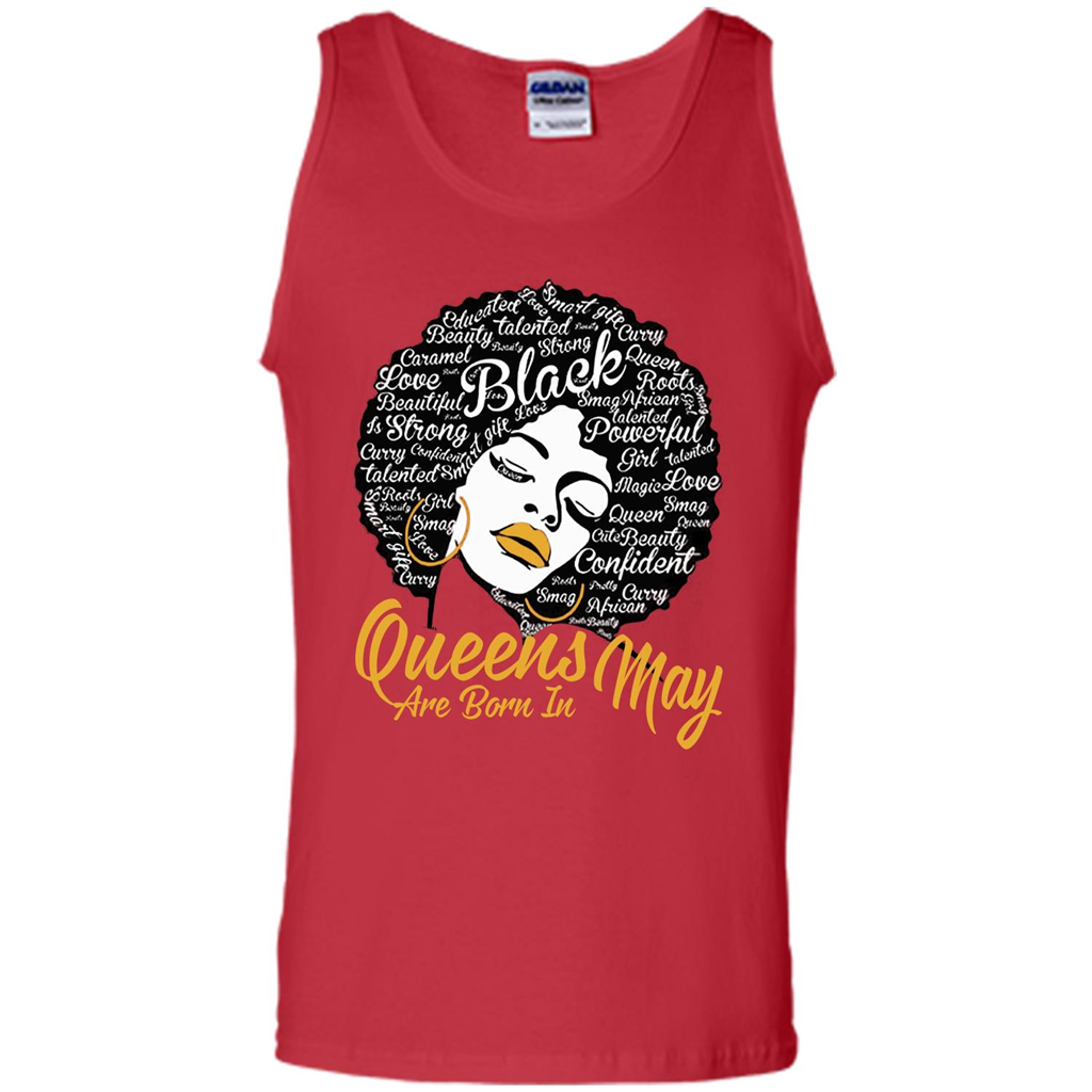 Queen Are Born In May T-shirt Red