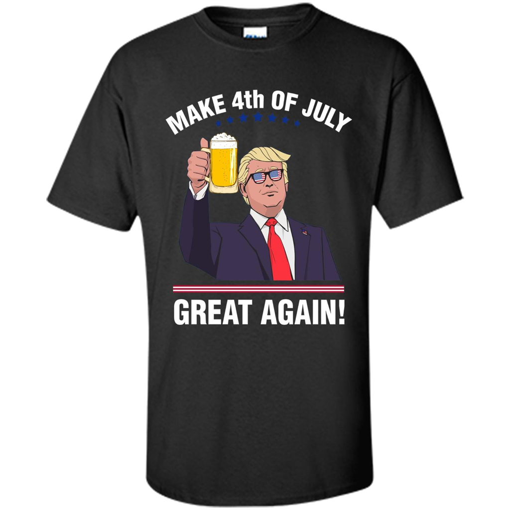 American T-shirt Make 4th Of July Great Again Black
