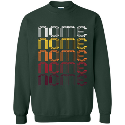 Nome, Vintage Style Alaska T-shirt Forest Green