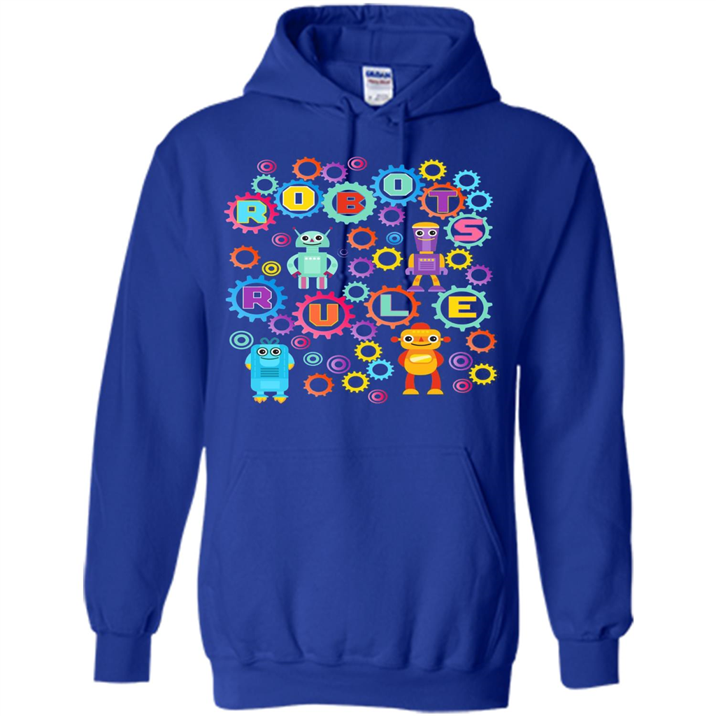 Robots Rule T-shirt Royal