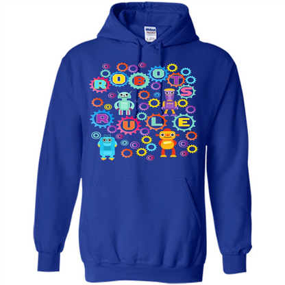 Robots Rule T-shirt Royal