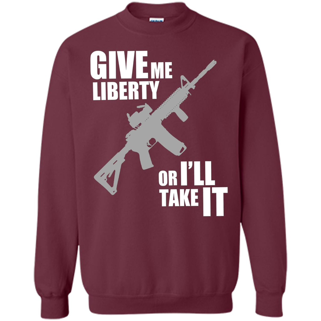 Give Me Liberty Or I'll Take It T-Shirt Maroon