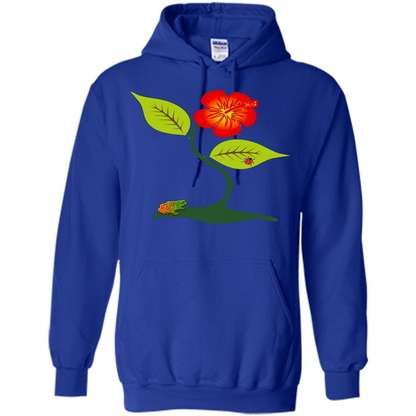 Plant And Flower T-Shirt Royal