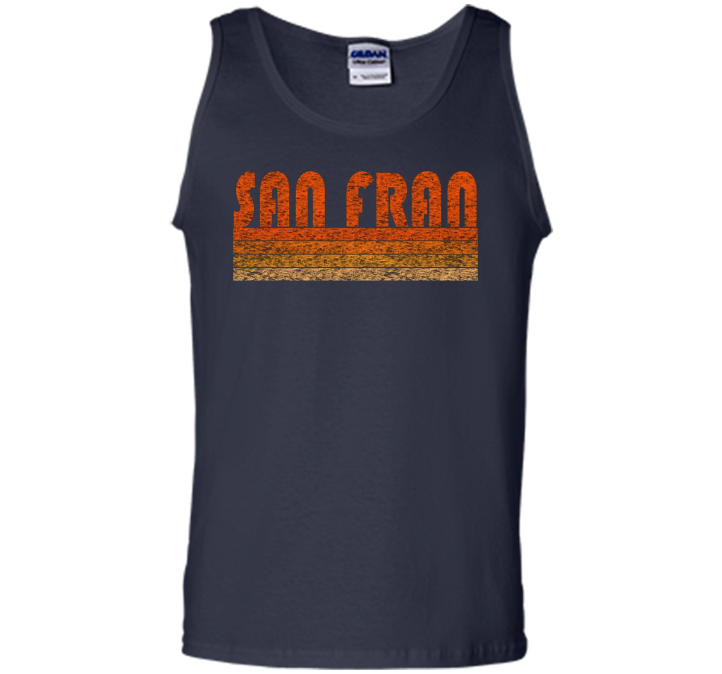 Vintage Retro San Francisco T-Shirt cool shirt Navy