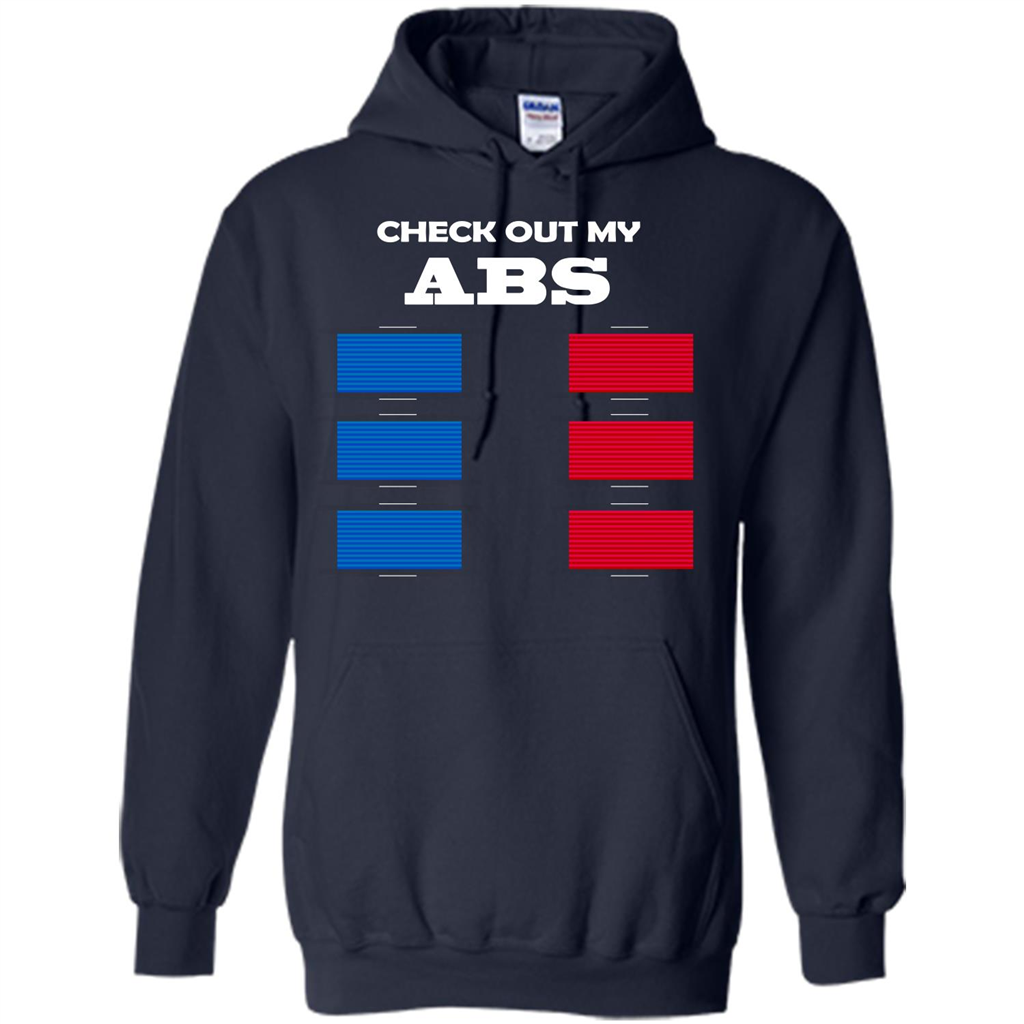 Funny Engineer T-shirt Check Out My Abs Navy