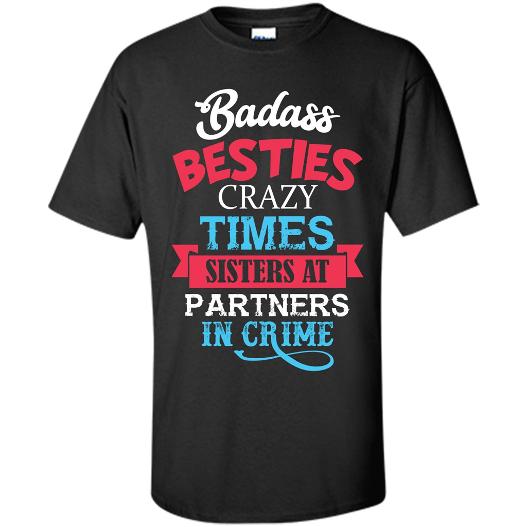 Family T-shirt Sisters Partners In Crime T-shirt Black