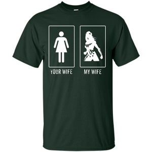 Superhero T-shirt Your Wife My Wife