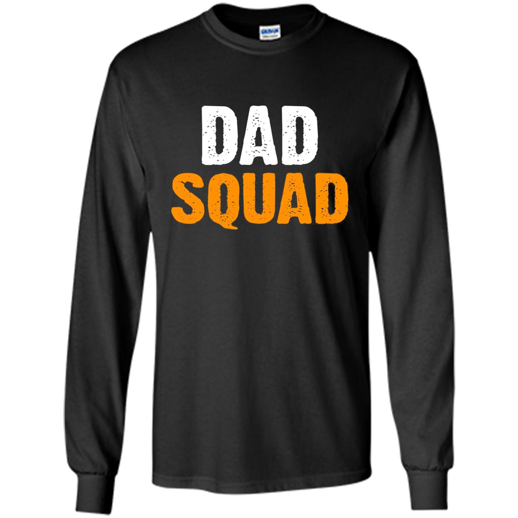 Fathers day T-shirt DAD Squad Funny T-Shirt Black