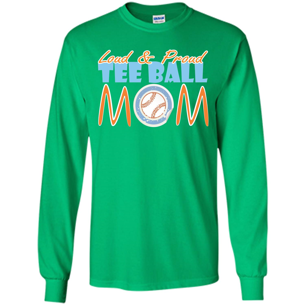 Softball Mommy T-shirt Loud And Proud Irish Green
