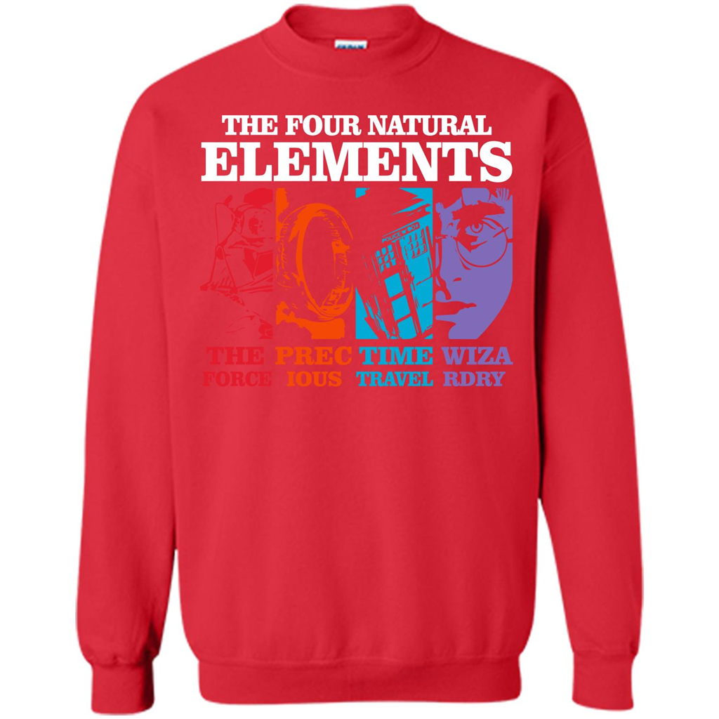Movie T-shirt The Four Natural Elements T-shirt Red