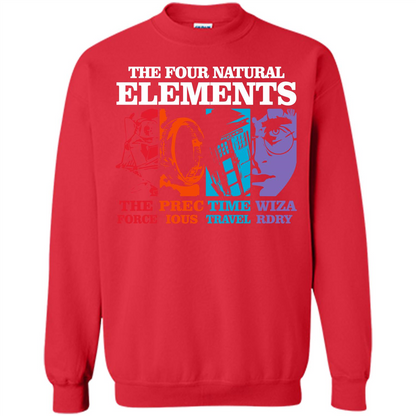 Movie T-shirt The Four Natural Elements T-shirt Red