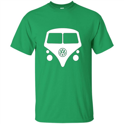 Car Lover T-shirt Split Window Kombi T-shirt Irish Green