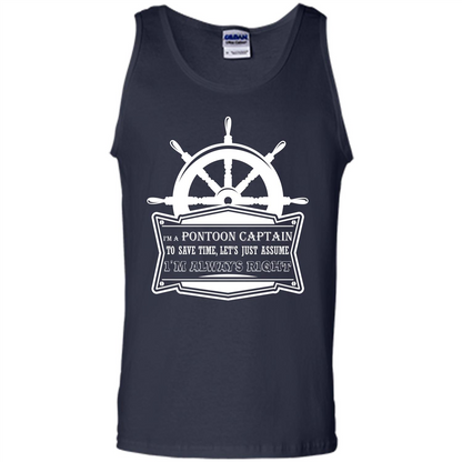 I'm A Pontoon Captain T-shirt Navy