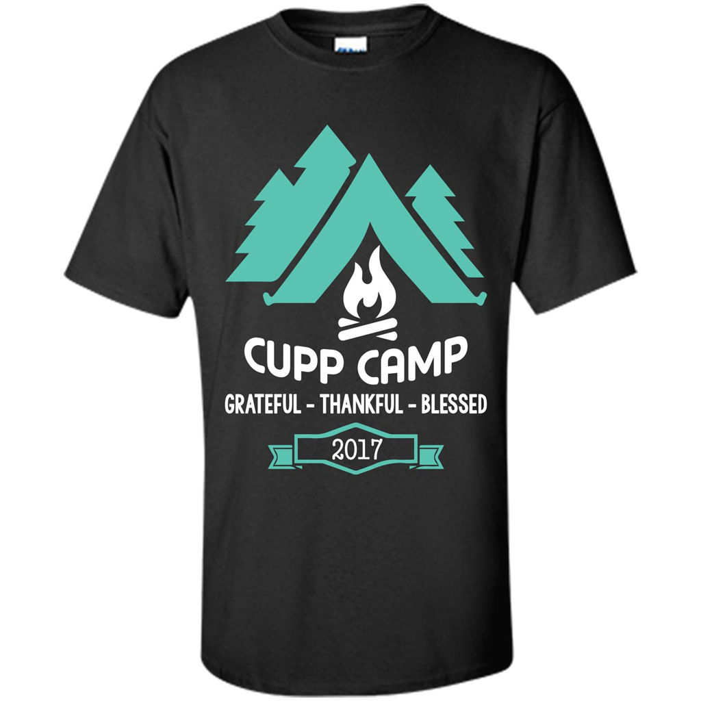 Camping T-shirt Cupp Camp Grateful - Thankful - Blessed 2017 Black
