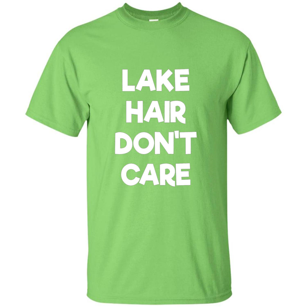 Lake Hair Don't Care T-shirt Lime