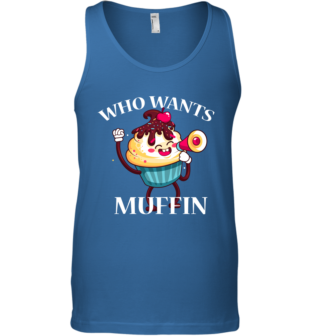 Who Wants Muffin Shirt Tank Top Tank Top Royal