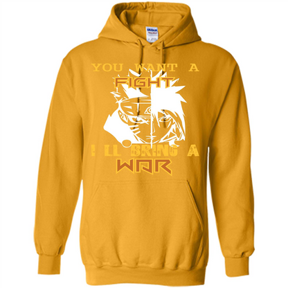 Movie T-shirt You Want A Fight I_Ñéll Bring A War Gold
