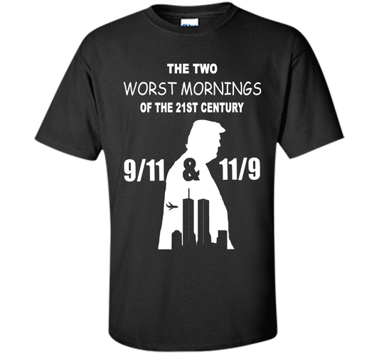 The Two Worst Mornings Of The 21st Century 9/11 And 11/9 T-shirt Royal