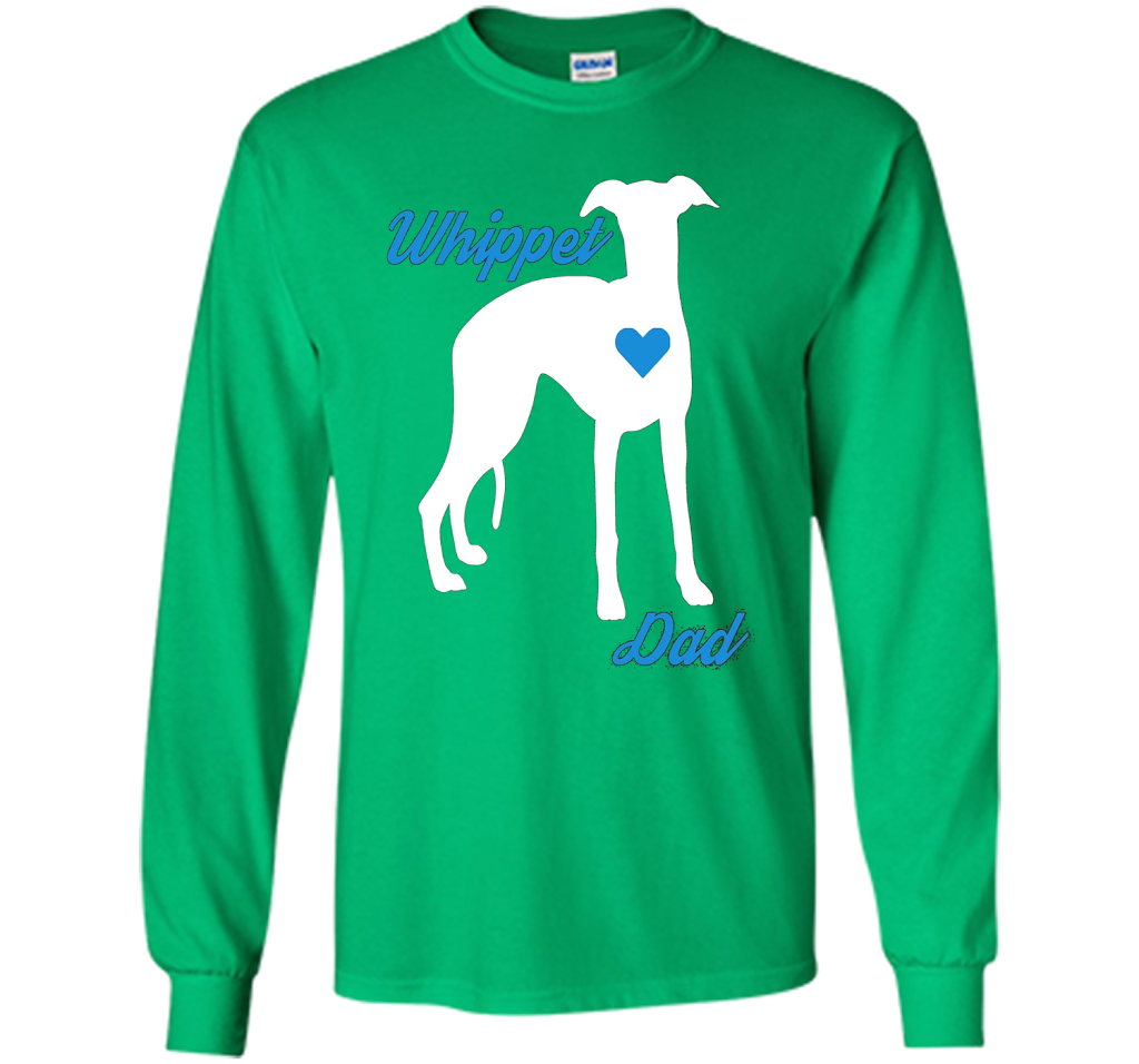 Mens Whippet Dad - Father's Day T-Shirt For Dog Lovers t-shirt Irish Green