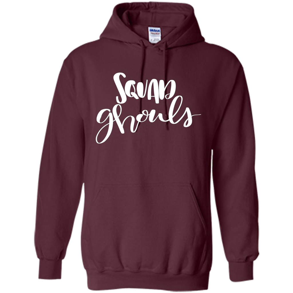 Squad Ghouls T-Shirt Halloween Funny Ghost Costume T-shirt Maroon