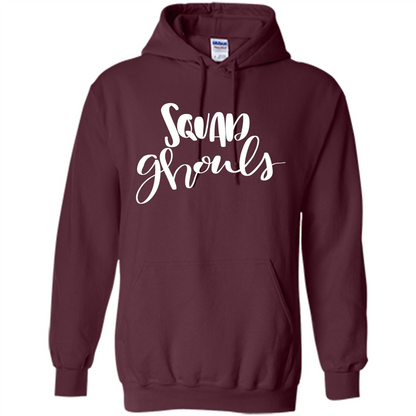 Squad Ghouls T-Shirt Halloween Funny Ghost Costume T-shirt Maroon
