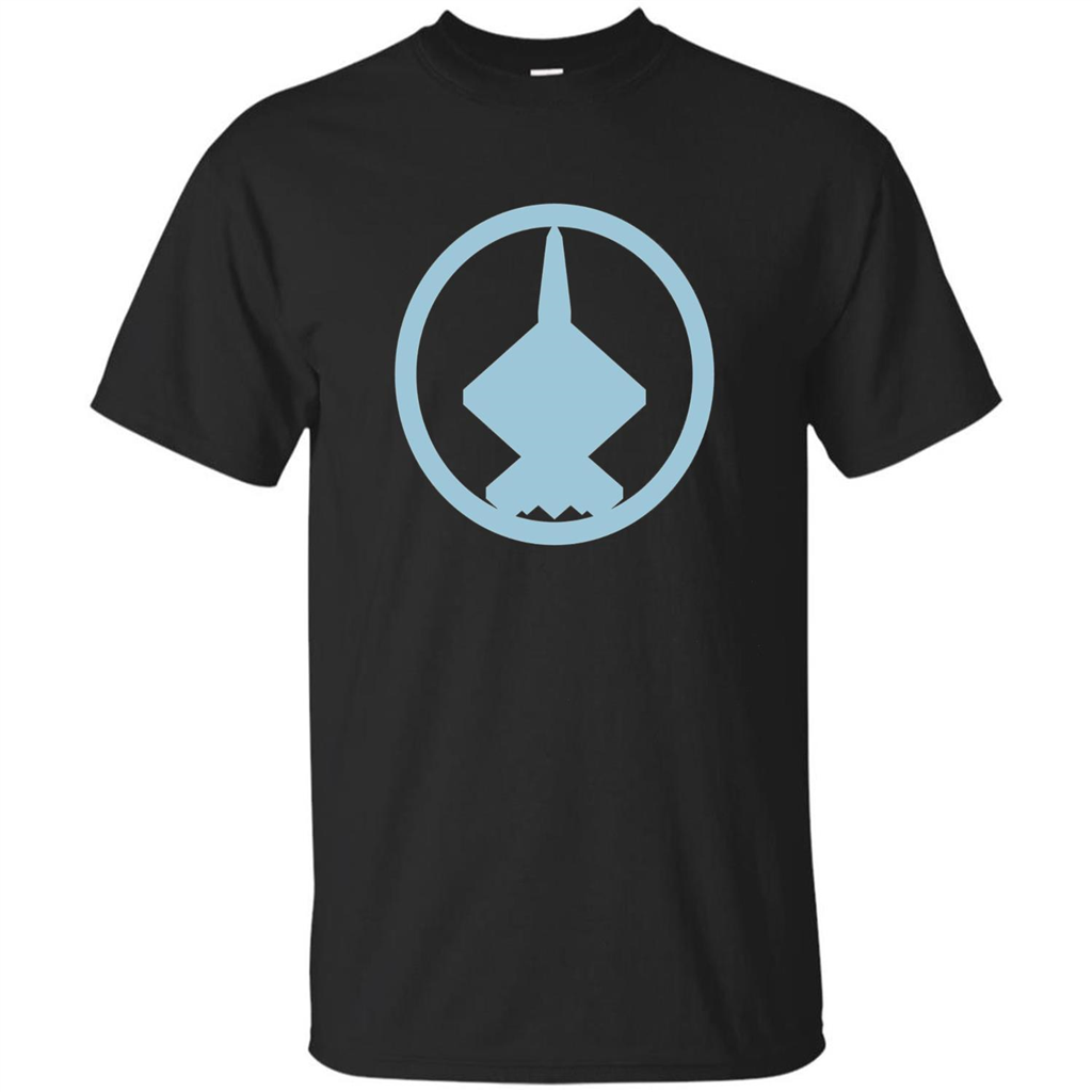 YF-23 Blue Air Force Military Fighter Jet T-Shirt Black