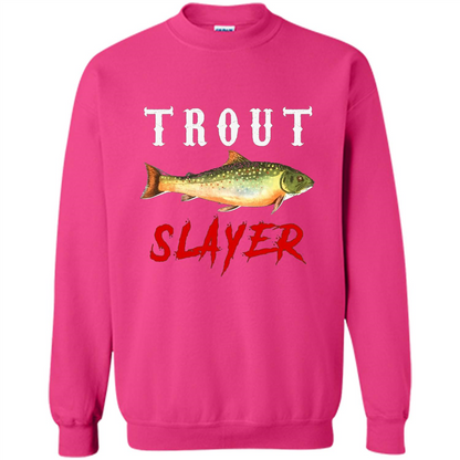 Fisherman T-shirt Trout Slayer T-Shirt Heliconia