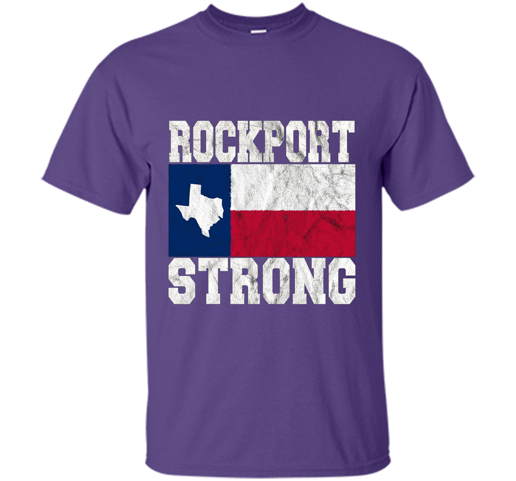 Rockport Strong, Rockport Pride, Rockport Texas T-shirt Purple