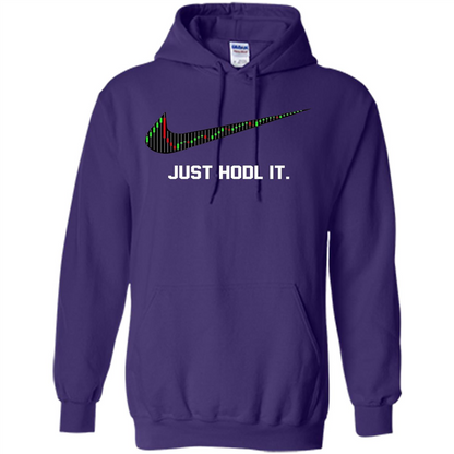 Funny Saying Just Hodl It T Shirt Cryptocurrency T-Shirt Purple