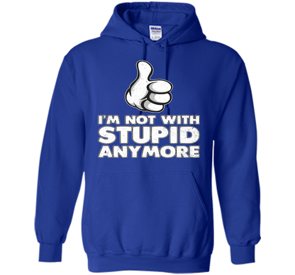 I'm Not With Stupid Anymore T-shirt Royal