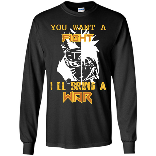 Movie T-shirt You Want A Fight I_Ñéll Bring A War Black