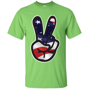 Amreican Flag Peace Guy T-shirt