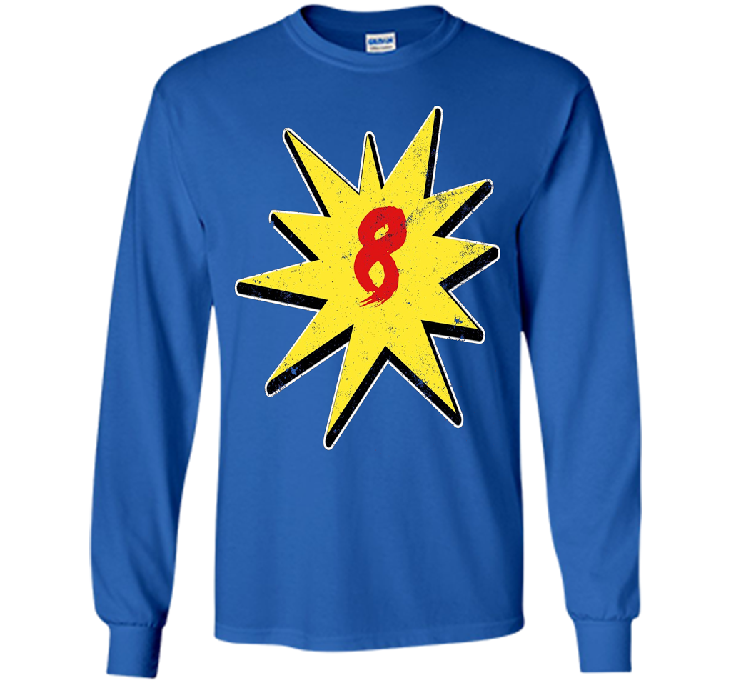 Eighth Birthday Shirt Super Hero Birthday Shirt 8 Year Old shirt Royal