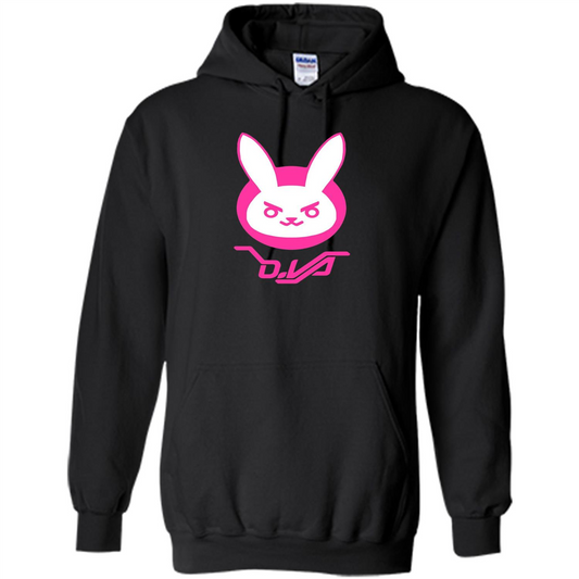 Overwatch D.VA Bunny Spray T-shirt Black