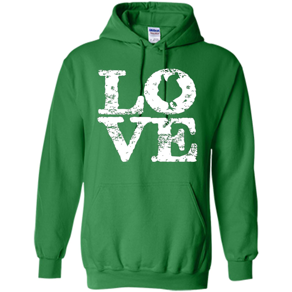 Chickens T-shirt I Love Chickens T-Shirt Irish Green