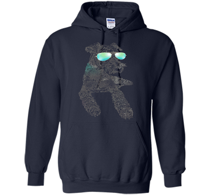 Airedale Terrier Shirts Neon Dog Shirt Funny Loves Animal cool shirt Navy