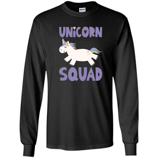 Unicorn Squad T-shirts Rainbow Fantasy Gift Princess Costume T-shirt Black