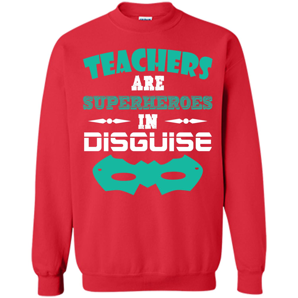 Teacher T-shirt Teachers Are Superheroes In Disguise Red