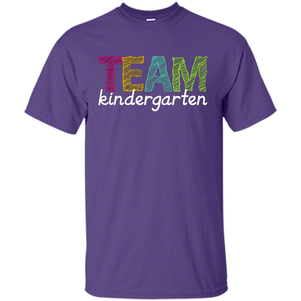 Team Kindergarten Grade Teacher T-Shirt Purple