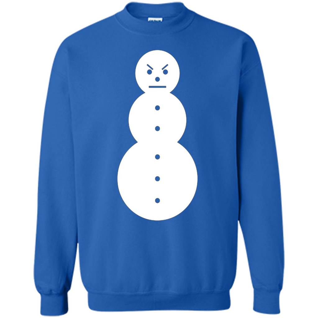 Christmas T-shirt Angry Snowman T Shirt Royal