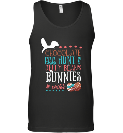 Chocolate Egg Hunts Jelly Beans Bunnies Easter Day Shirt Tank Top Black