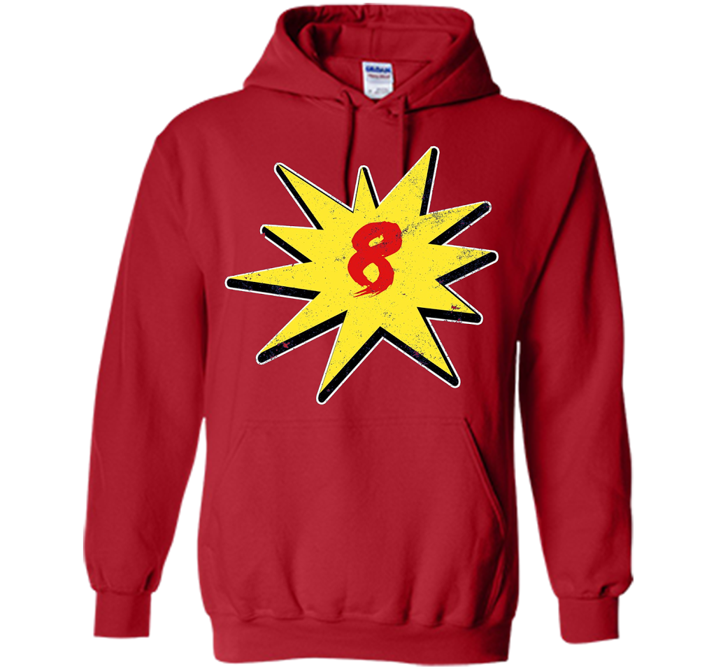 Eighth Birthday Shirt Super Hero Birthday Shirt 8 Year Old shirt Red