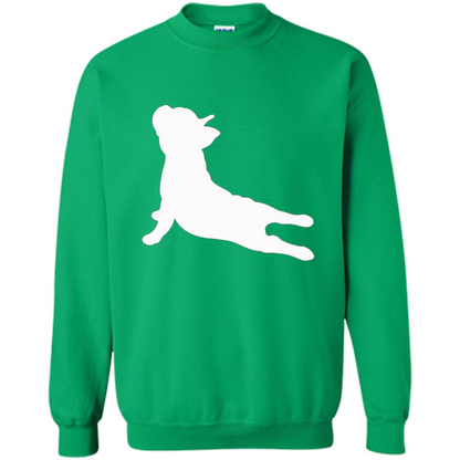 French Bulldog Yoga T-shirt Irish Green