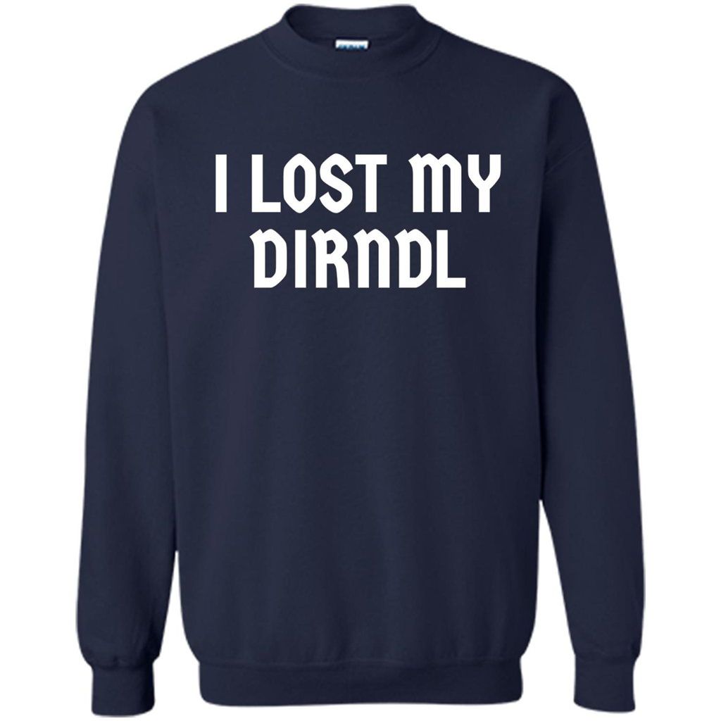 I Lost My Dirndl Oktoberfest Beer Party T-Shirt Navy