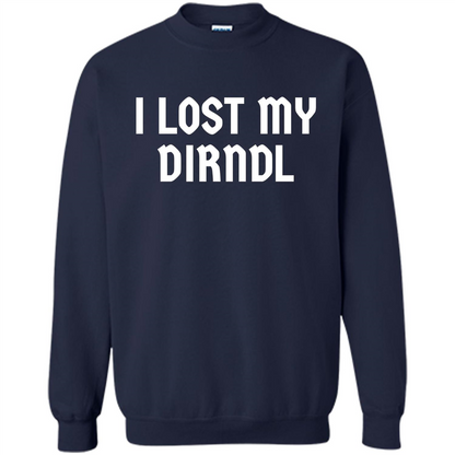 I Lost My Dirndl Oktoberfest Beer Party T-Shirt Navy