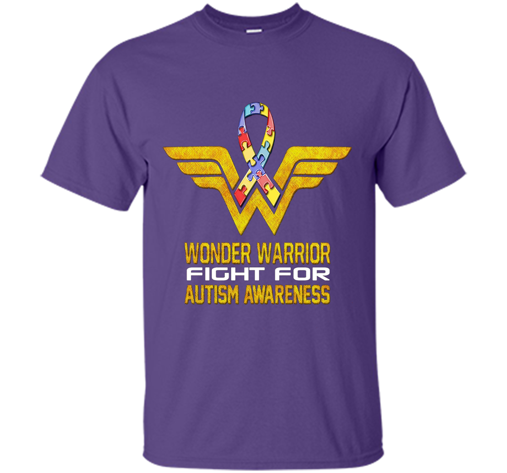 Wonder Warrior Fight For Autism Awareness T-shirt Purple