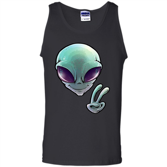 Peace Alien T-shirt Black