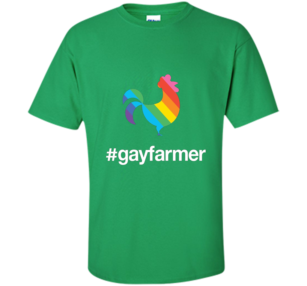Hashtag Gay Farmer Pride Chicken T-Shirt t-shirt Irish Green